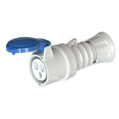 Gewiss GW62004H Coupler (Female) 2 Pole & Earth Blue 230 Volt 16 Amp
