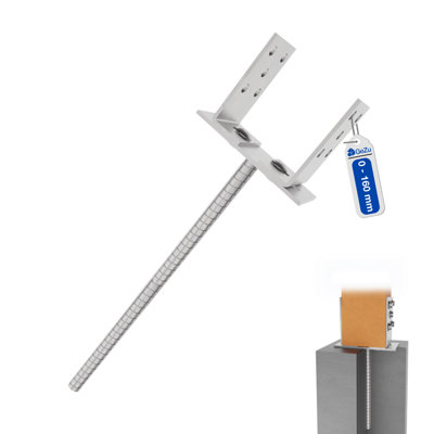 GeZu Impex Adjustable U Post Support 400mm Electroplated Zinc Coated In ...