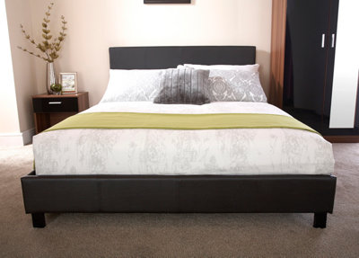 GFW 135cm Bed In A Box Double Black