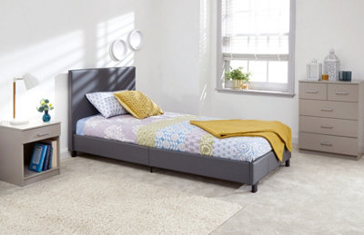 GFW 90cm Bed In A Box Single Grey