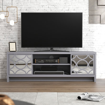 GFW Arianna 2 Door TV Unit Cool Grey