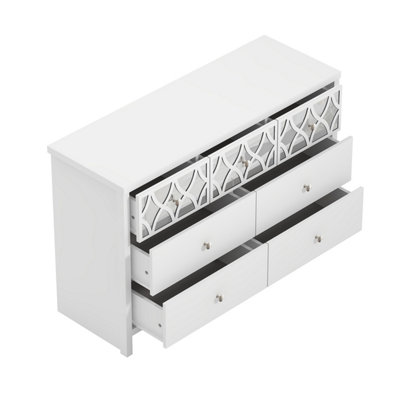 GFW Arianna 3+4 Drawer Chest White