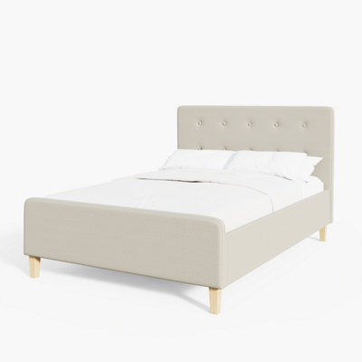 GFW Ashbourne Ottoman Storage Bed 135cm Double Natural