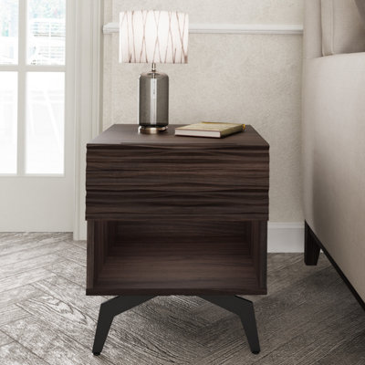 GFW Bantham Lamp Table Dark Walnut