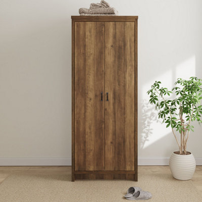 GFW Boston 2 Door Wardrobe Knotty Oak