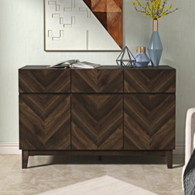 GFW Camborne Large Sideboard Royal Walnut