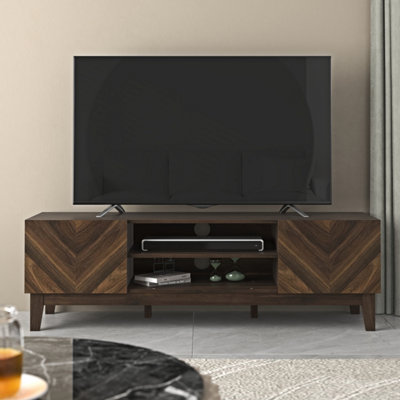 GFW Camborne TV Unit/Bench Royal Walnut