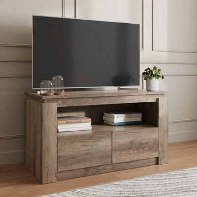 GFW Canyon Oak 2 Drawer TV Unit