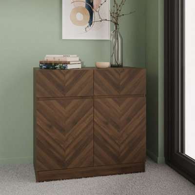 GFW Catania Compact Sideboard Royal Walnut