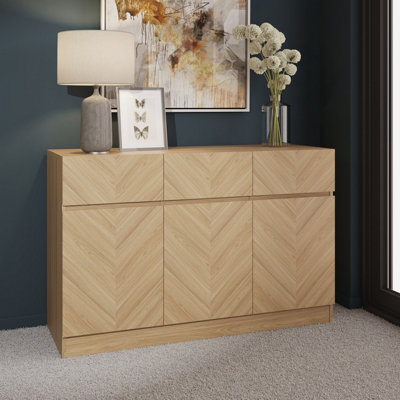 GFW Catania Large Sideboard Euro Oak