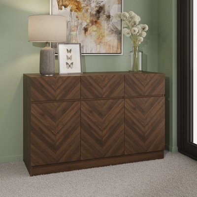 GFW Catania Large Sideboard Royal Walnut