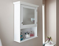 GFW Colonial Mirrored Cabinet White