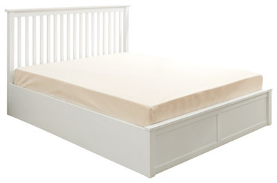 GFW Como 135cm Wooden Ottoman Bed Double White