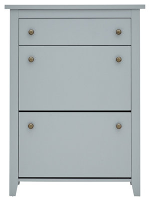 Deluxe two discount tier shoe cabinet