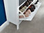GFW Deluxe Two Tier Shoe Cabinet White