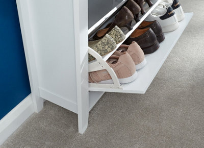 Deluxe 2 tier shoe cabinet discount
