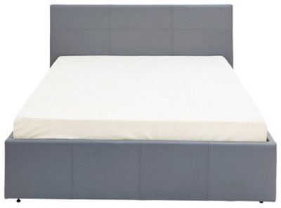 GFW End Lift Ottoman Bed 120cm Small Double Grey