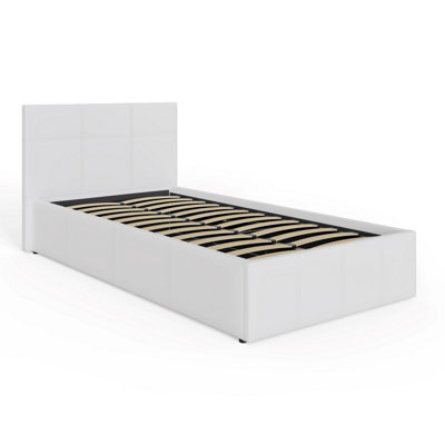 GFW End Lift Ottoman Bed 90cm Single White