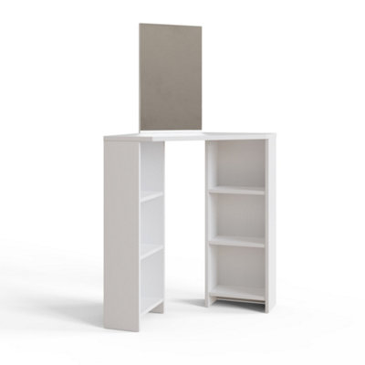 slim fit dress slacks White Corner Dressing Table with Bulbs, 5 Drawers LED Vanity Desk with  Stool – CLIPOP furniture