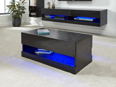 GFW Galicia LED Coffee Table Black