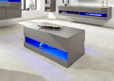 GFW Galicia LED Coffee Table Grey