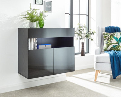 GFW Galicia Sideboard with LED Black