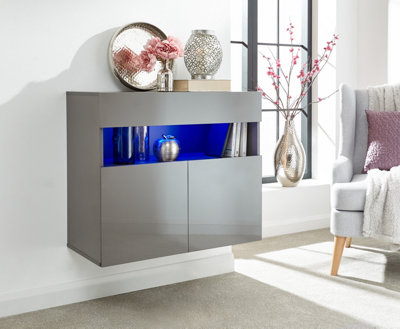 GFW Galicia Sideboard with LED Grey