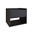 GFW Harmony Wall Mounted Pair of Bedside Tables Anthracite