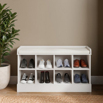 GFW Kempton Open Shoe Bench White