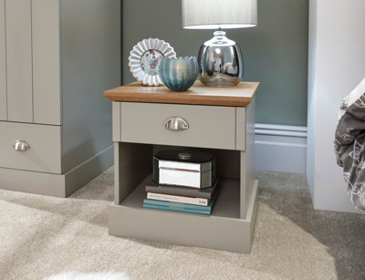 GFW Kendal 1 Drawer Bedside Grey