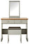 GFW Kendal Dressing Table with Stool Grey