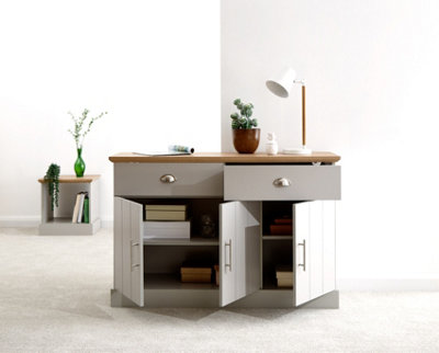 GFW Kendal Large Sideboard Grey