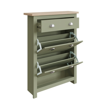 Lancaster 2 drawer shoe cabinet hotsell