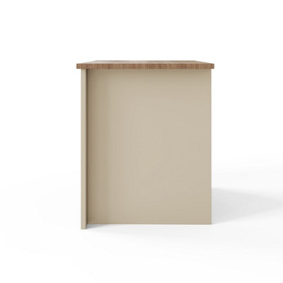 GFW Lancaster 2 Drawer Bedside Cream