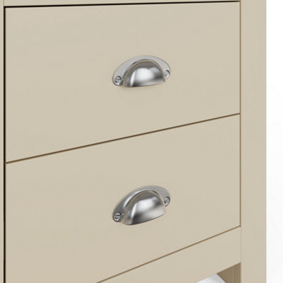 GFW Lancaster 2 Drawer Bedside Cream