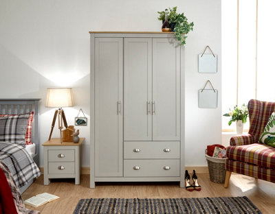 Grey wardrobe shop 3 door