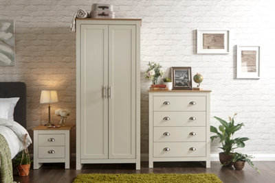 GFW Lancaster 3 Piece Bedroom Set Cream