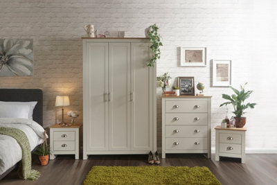 GFW Lancaster 4 Piece Bedroom Set Cream