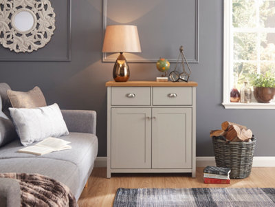 GFW Lancaster Compact Sideboard Grey