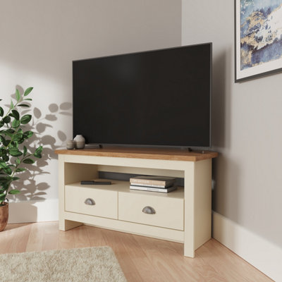 GFW Lancaster Corner TV Unit Cream