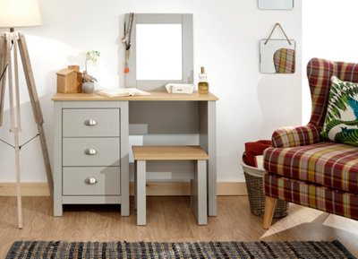 GFW Lancaster Dressing Table Set Grey