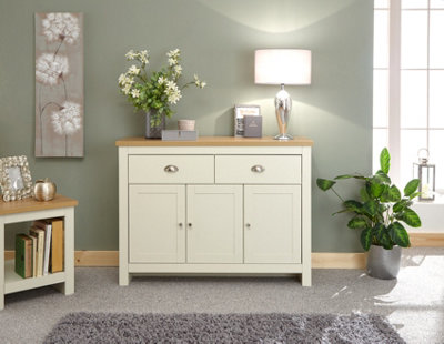 GFW Lancaster Large Sideboard Cream | DIY At B&Q