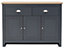 GFW Lancaster Large Sideboard Slate Blue