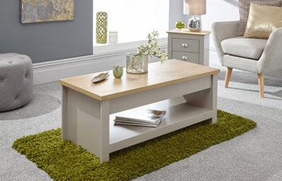 GFW Lancaster Lift Up Coffee Table Grey