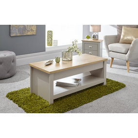 GFW Lancaster Lift Up Coffee Table Grey