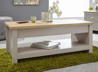GFW Lancaster Lift Up Coffee Table Grey