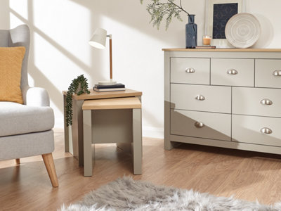 GFW Lancaster Nesting Tables Grey