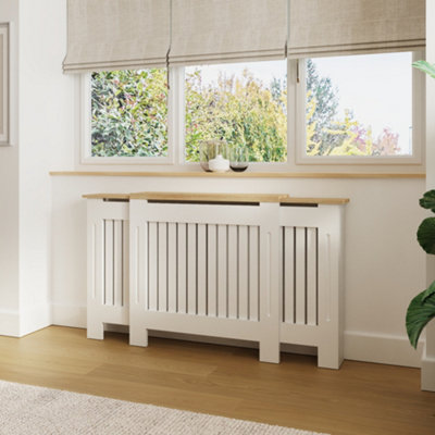 GFW Longslow Adjustable Radiator Cover White