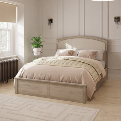 GFW Madrid Ottoman Bed  Limed Oak