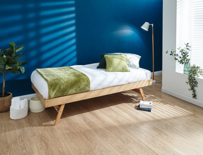 GFW Madrid Wooden Trundle Bed Single Oak